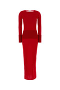 Alaia Women's Wool Dress in Red - view 1