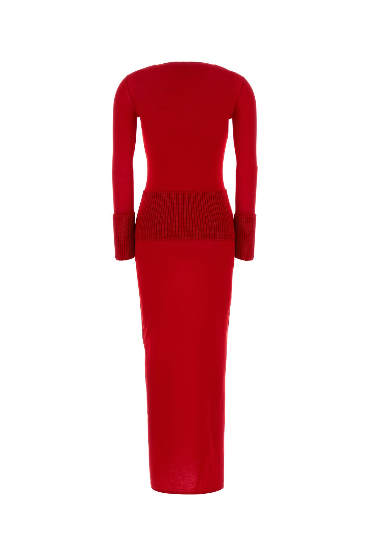 Alaia Women's Wool Dress in Red - view 2