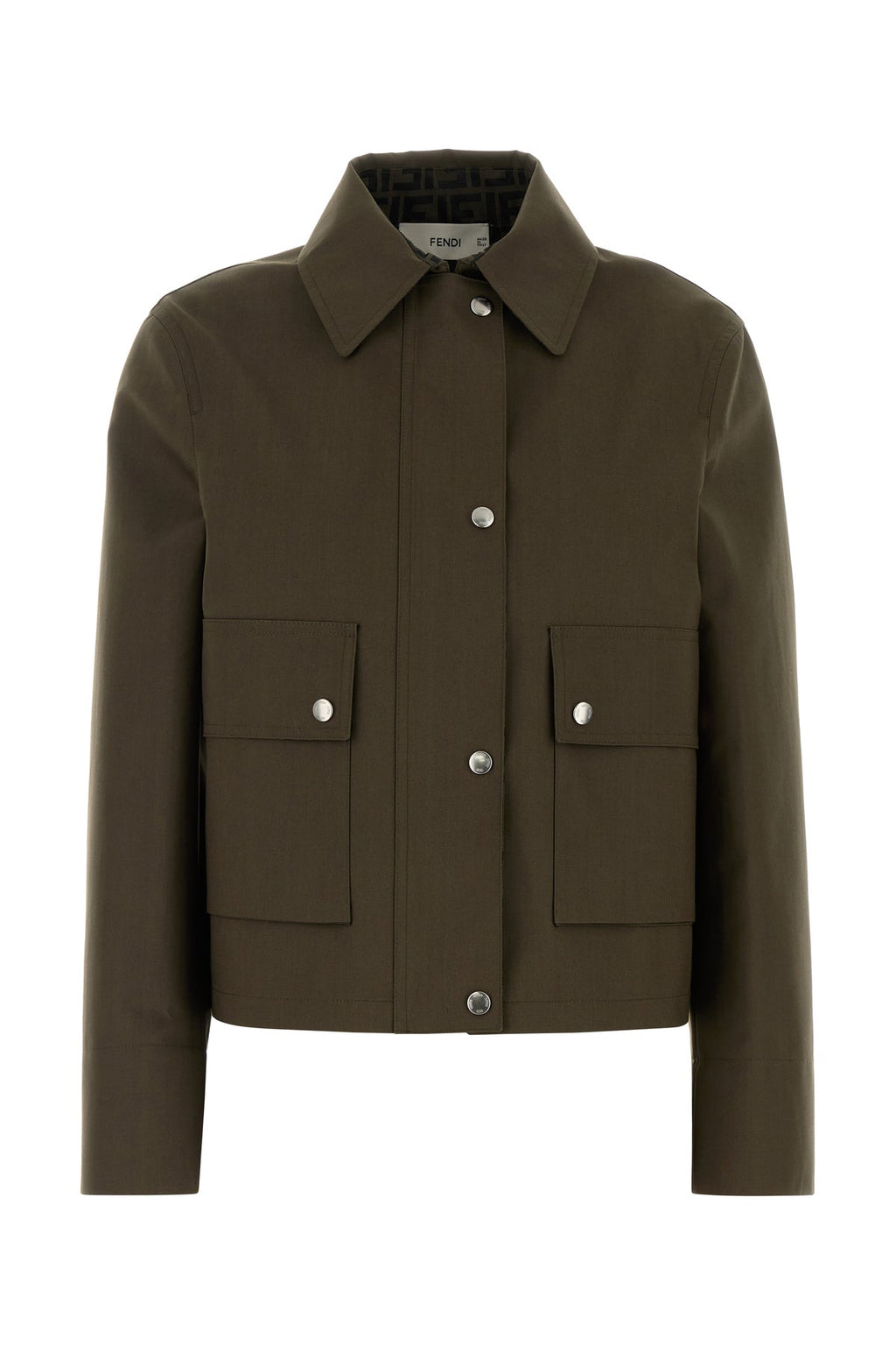 Fendi Women's Drill Jacket in Army Green - view 1