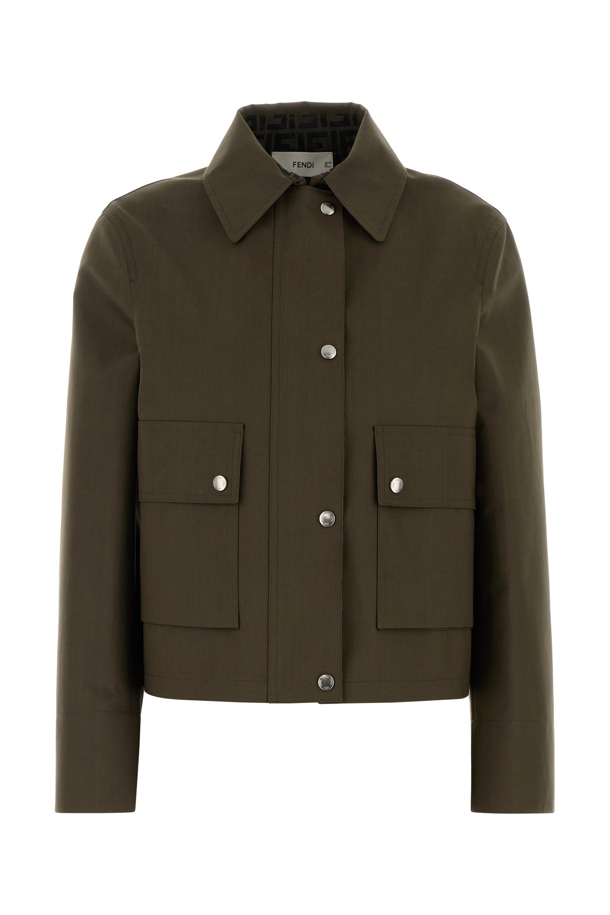 Fendi Women's Drill Jacket in Army Green - view 1