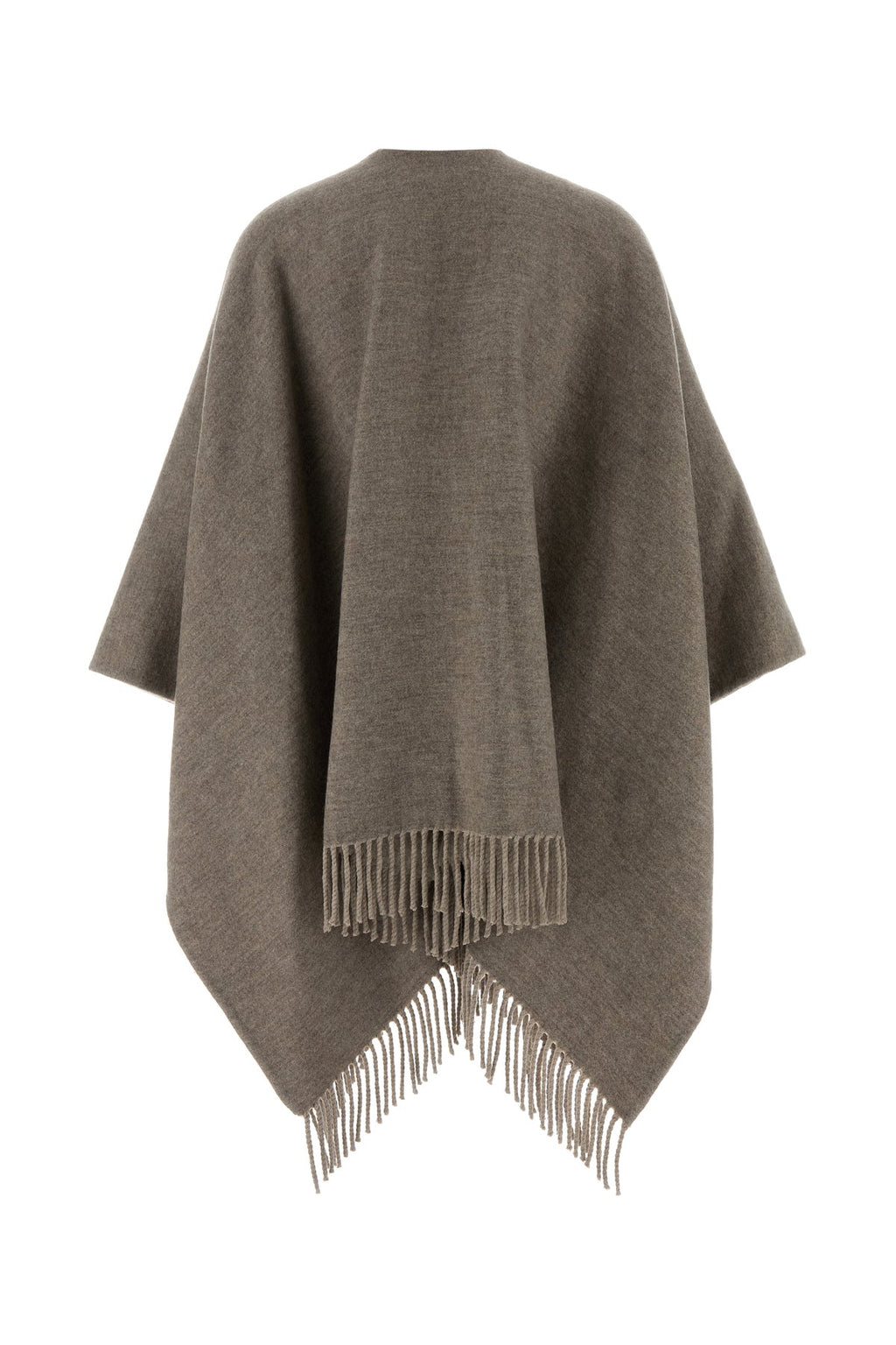 Fendi Women's Reversible Cashmere and Wool Cape in grey - side view