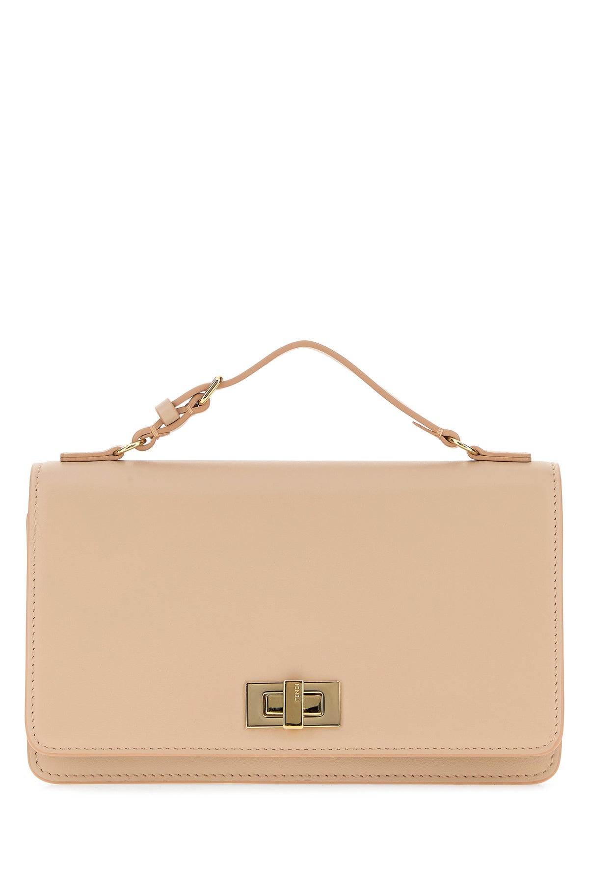 Fendi Women's Leather Peekaboo Wallet in Antiqued Pink - view 1