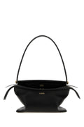 Loewe Women's Small Whisker Shoulder Bag in black leather - front view