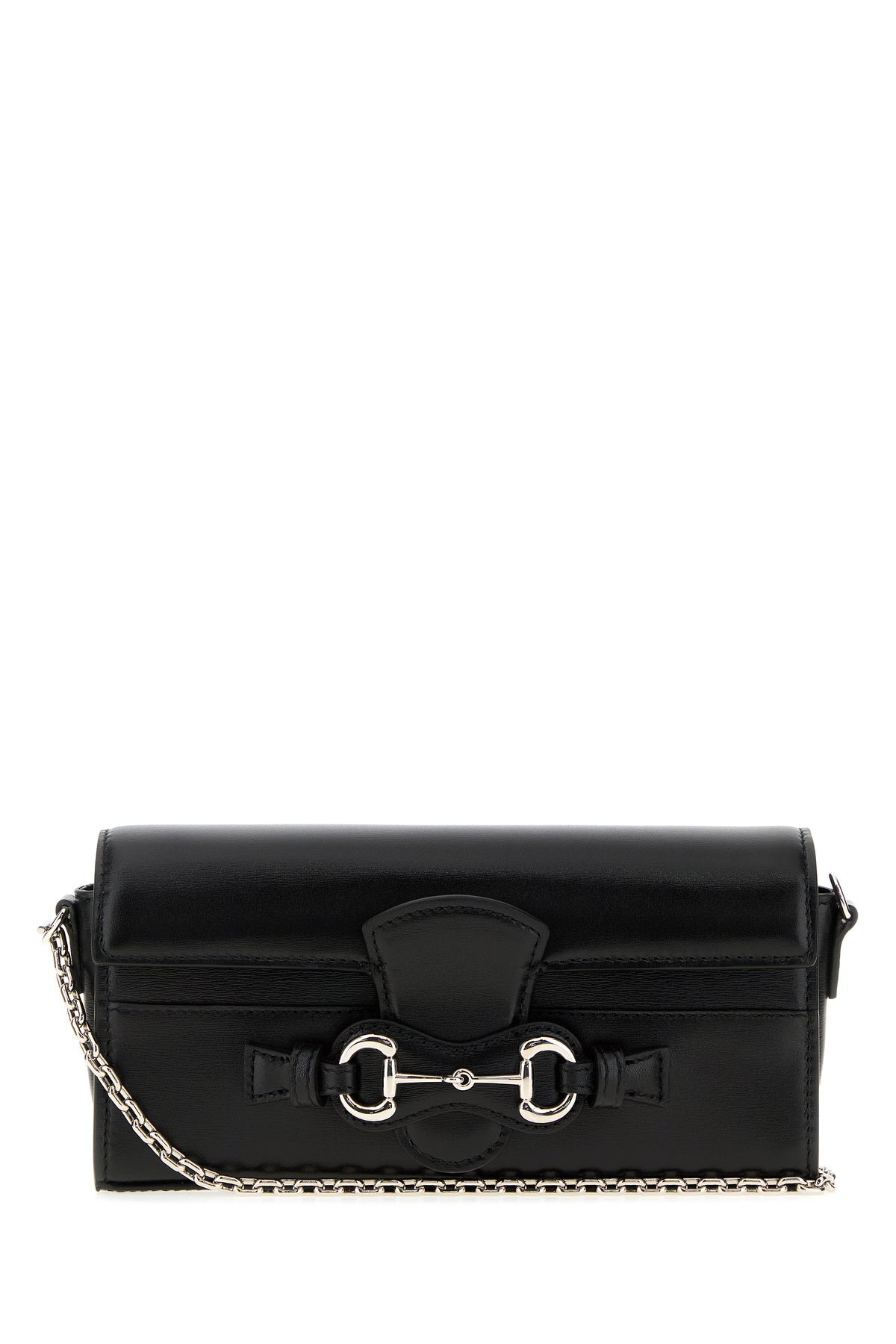 Gucci Women's Leather Crossbody Bag in black - front view