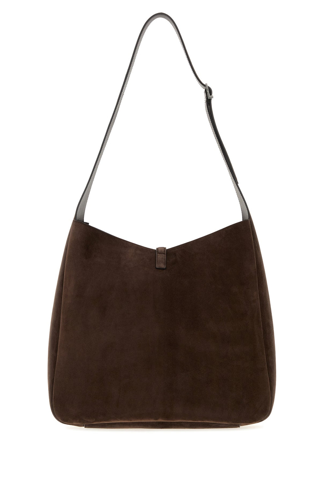 Saint Laurent Men's Suede Maxi Le 5 À 7 Bag in Dark Brown - alternate view