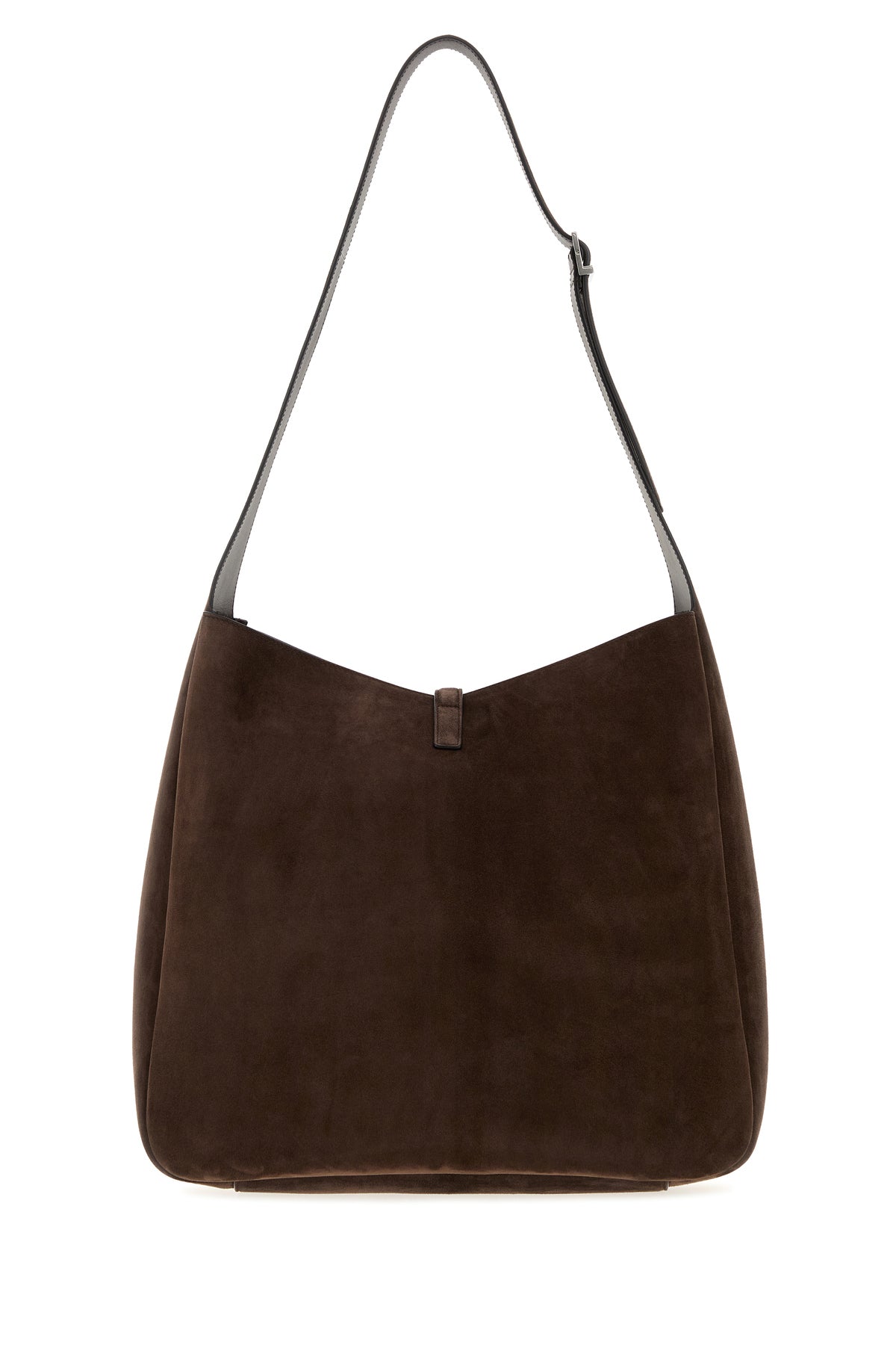 Saint Laurent Men's Suede Maxi Le 5 À 7 Bag in Dark Brown - alternate view