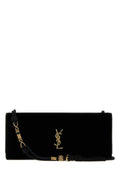 Saint Laurent Women's Velvet Kate Shoulder Bag in Black - view 1