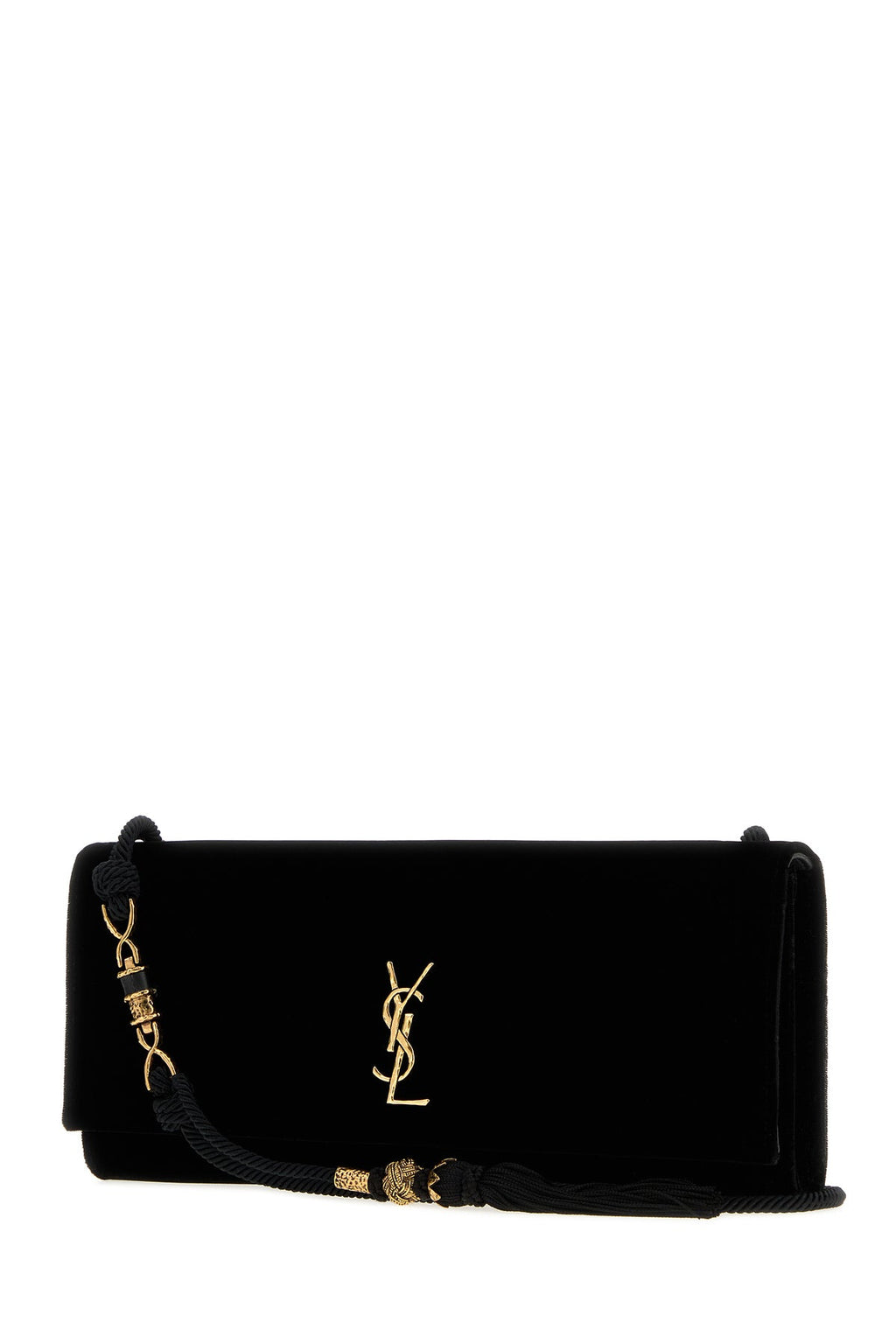 Saint Laurent Women's Velvet Kate Shoulder Bag in Black - view 2