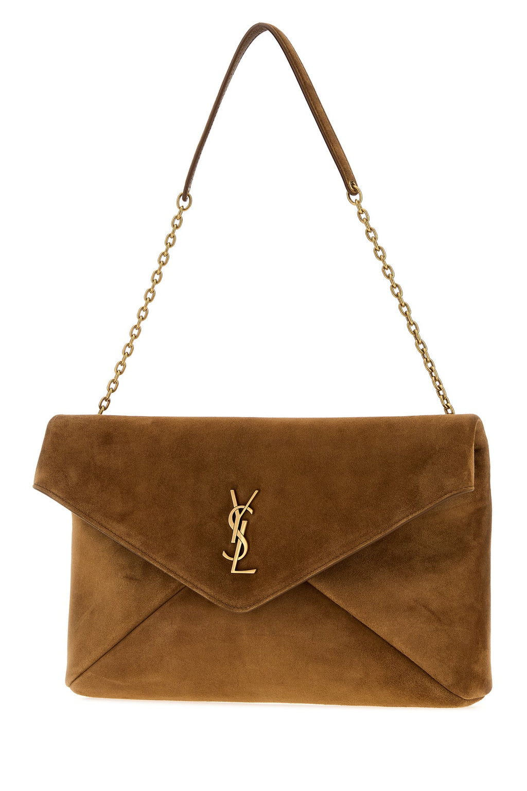 Saint Laurent Women's Shoulder Bag in Brown Calfskin - view 2