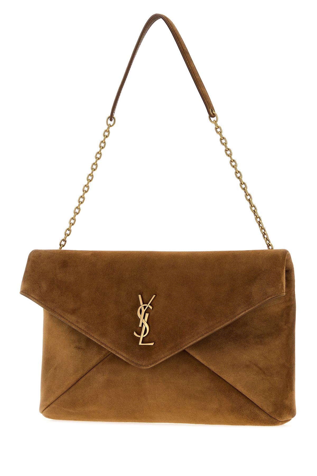 Saint Laurent Women's Shoulder Bag in Brown Calfskin - view 2
