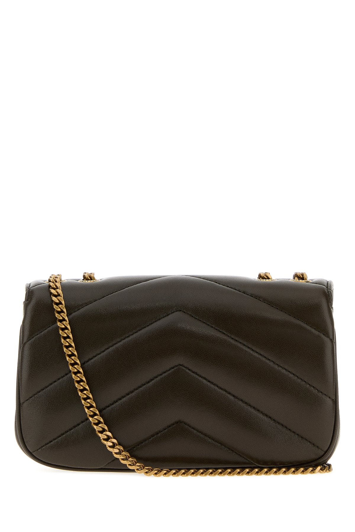 Saint Laurent Women's Loulou Shoulder Bag in Mud Lambskin - view 3