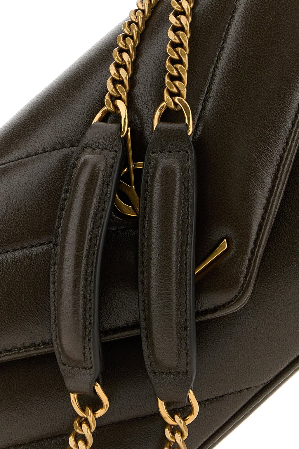 Saint Laurent Women's Loulou Shoulder Bag in Mud Lambskin - view 4