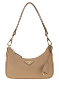 Prada Women's Re-Edition Shoulder Bag in Beige Leather - view 1