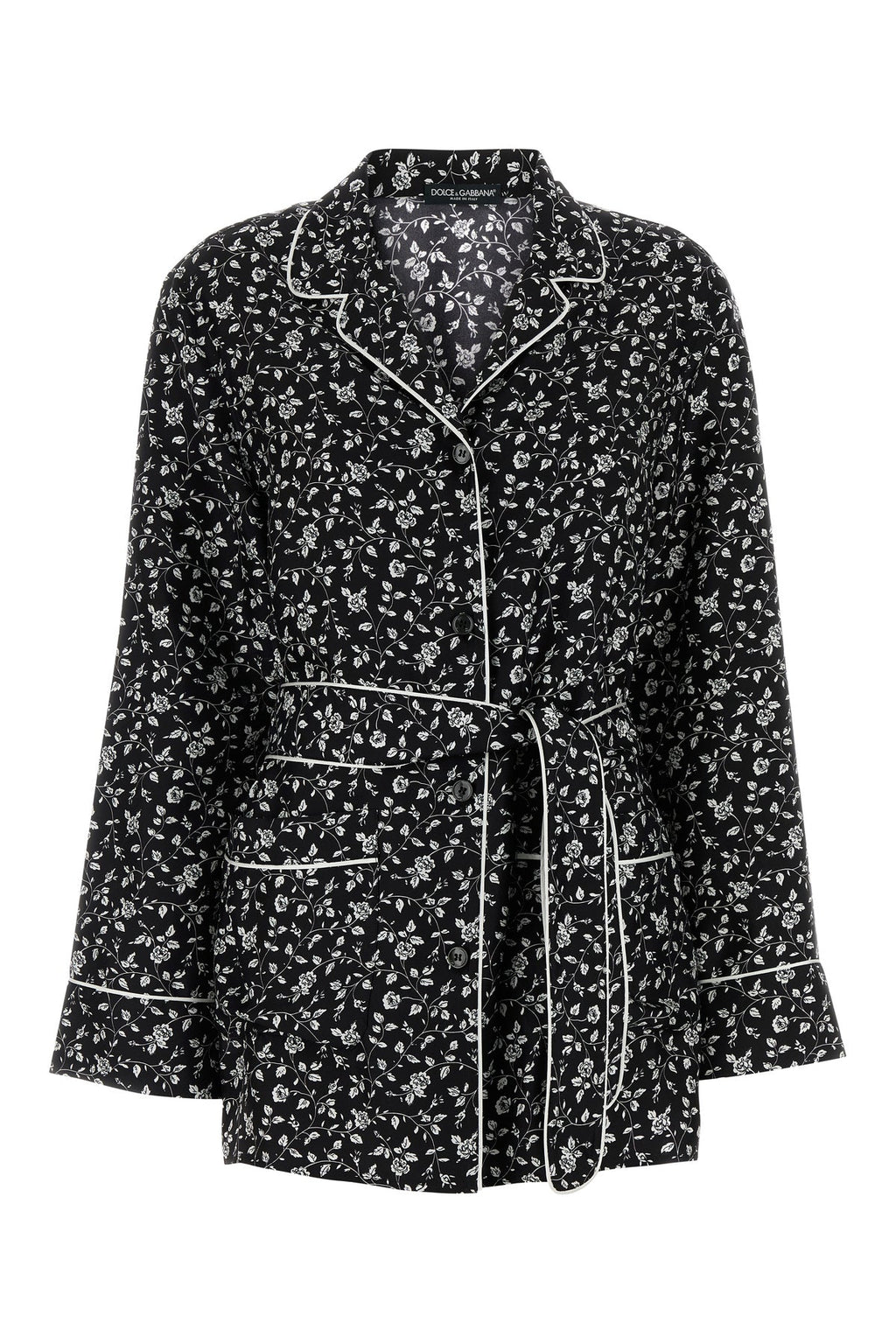 Dolce & Gabbana Women's Printed Silk Shirt in Multicolour - view 1
