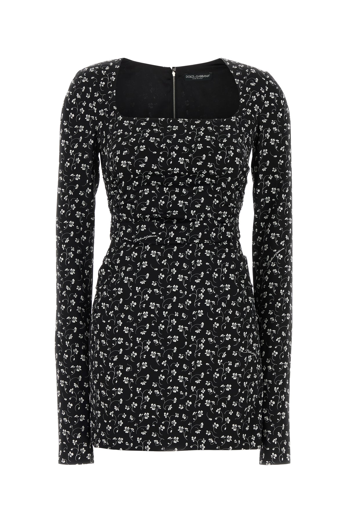 Dolce & Gabbana Women's Silk Mini Dress in Multicolour - view 1