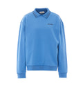 Miu Miu Women's Logo Sweatshirt in Blue Cotton - view 1
