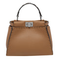 Fendi Women's Mini Peekaboo Handbag in Brown Leather - view 1