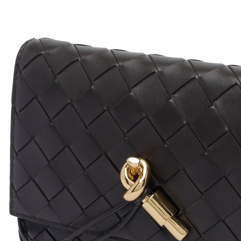 Bottega Veneta Women's Andiamo Pouch in Brown Leather - view 4