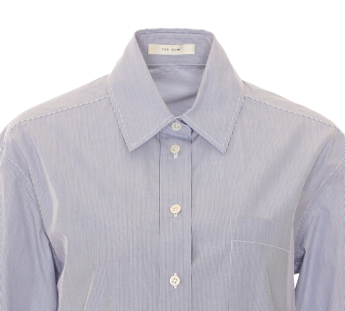 The Row Women's Gavina Shirt in Grey Cotton - view 4