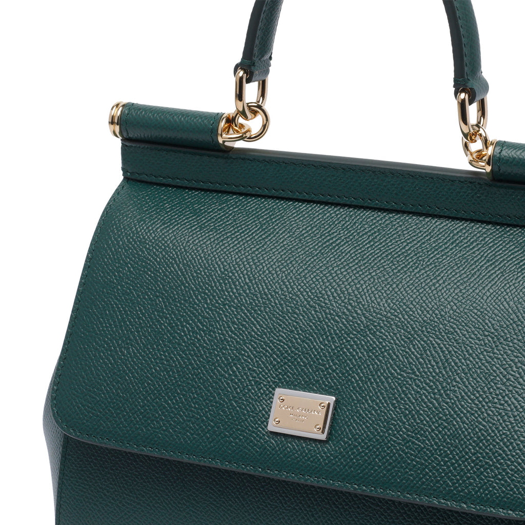 Dolce & Gabbana Women's Small Handbag in Green Leather - view 4