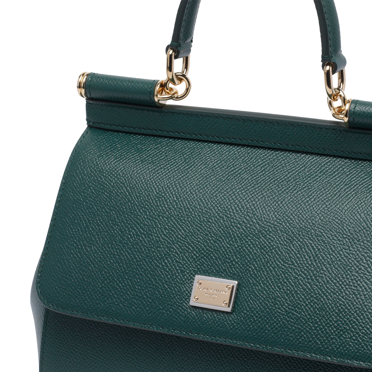 Dolce & Gabbana Women's Small Handbag in Green Leather - view 4