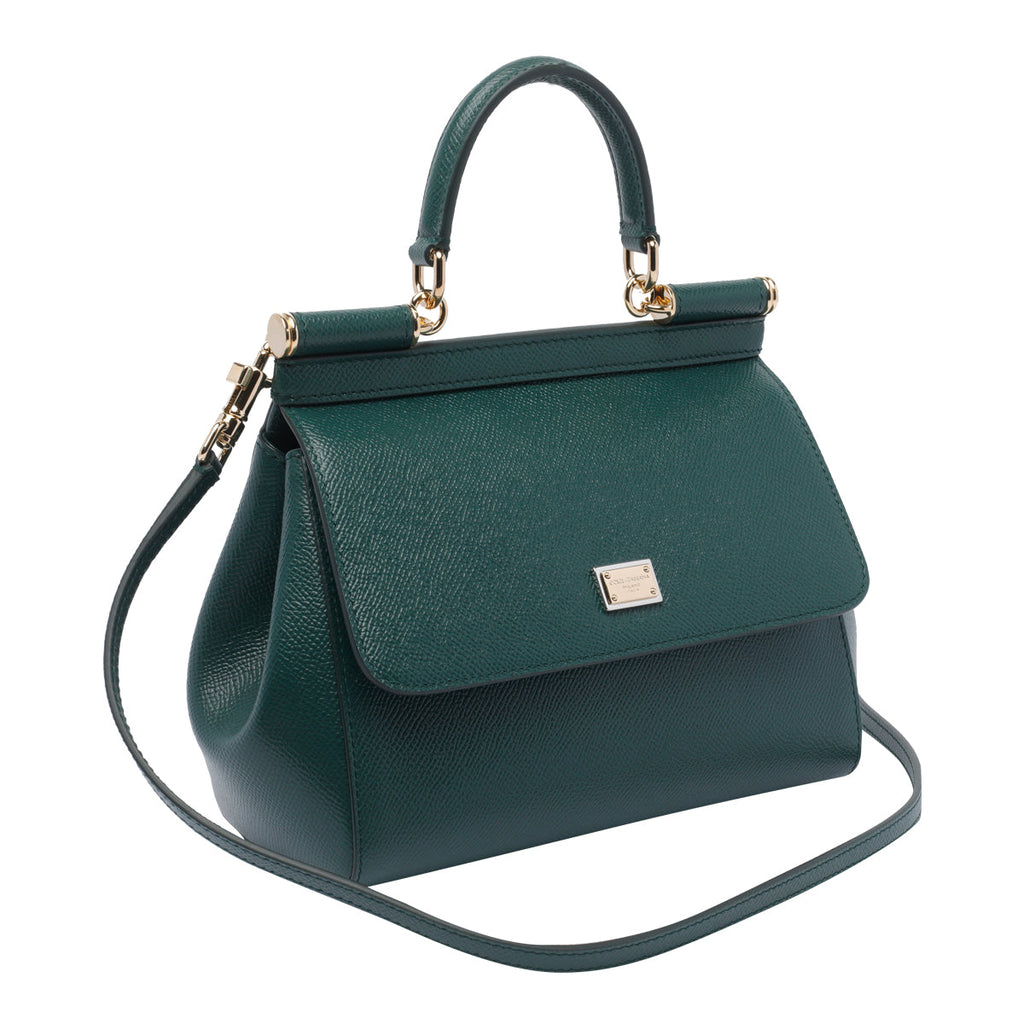 Dolce & Gabbana Women's Small Handbag in Green Leather - view 2
