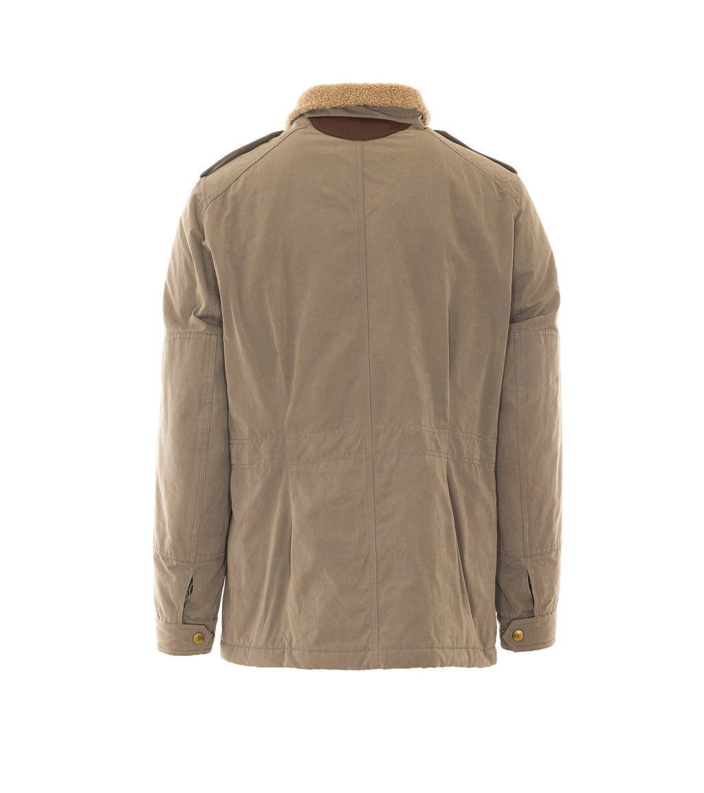 Brunello Cucinelli Men's Safari Jacket in Green Leather - view 2
