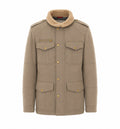 Brunello Cucinelli Men's Safari Jacket in Green Leather - view 1
