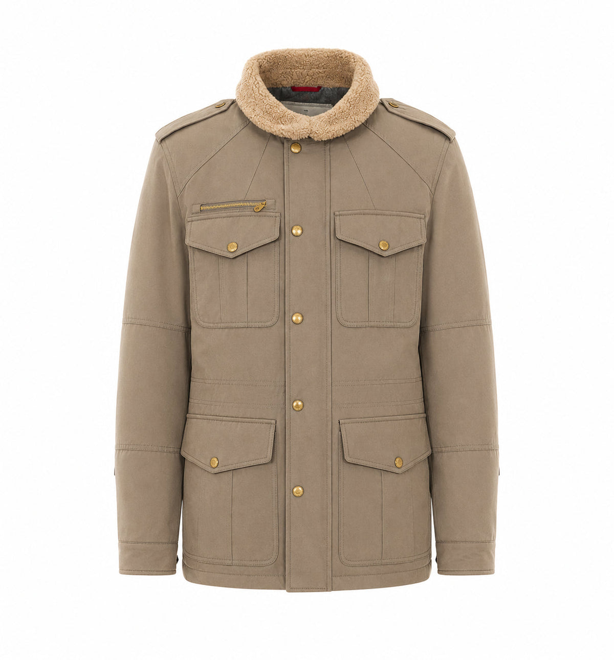 Brunello Cucinelli Men's Safari Jacket in Green Leather - view 1