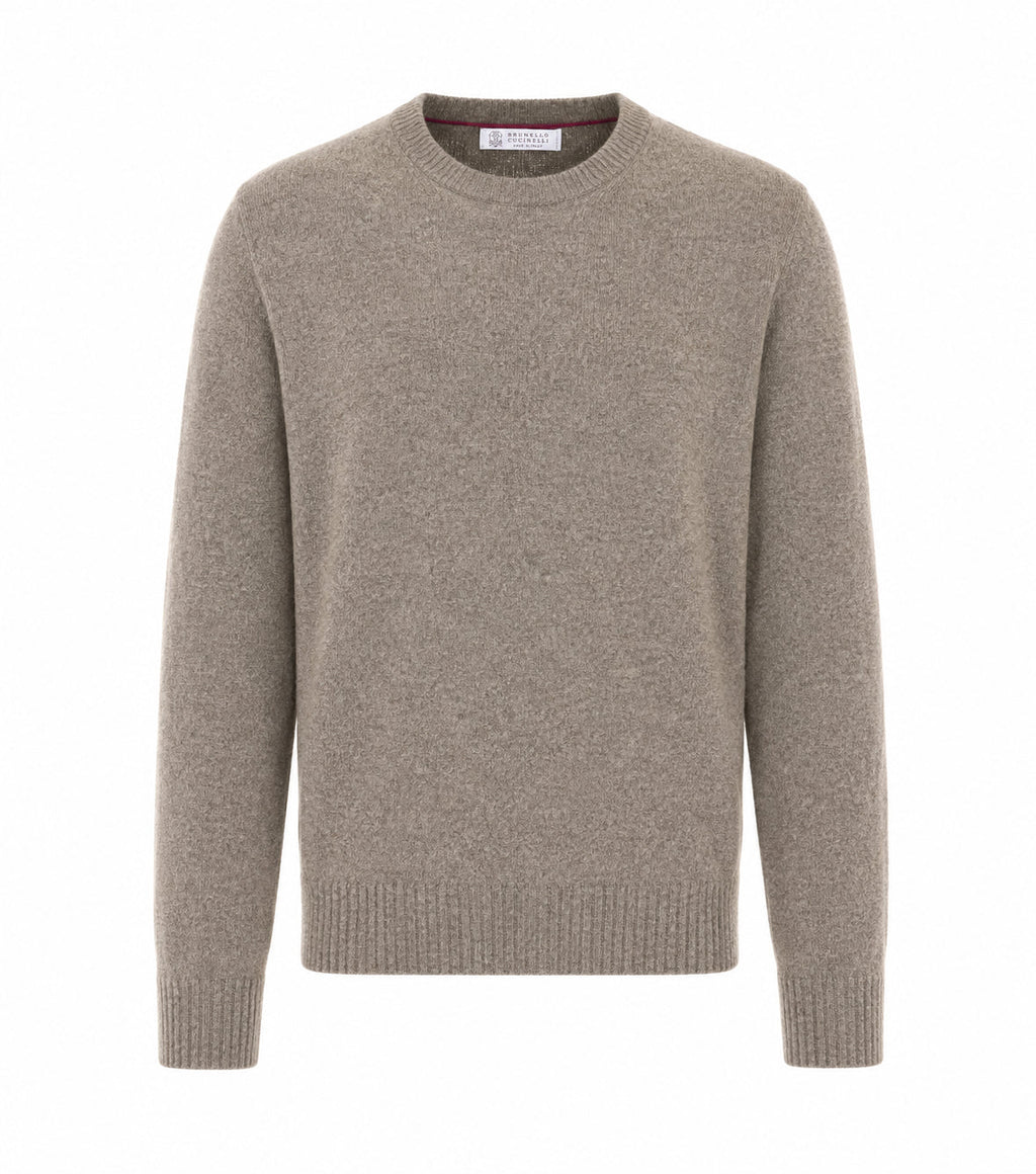 Brunello Cucinelli Men's Sweater in Grey Alpaca - view 1