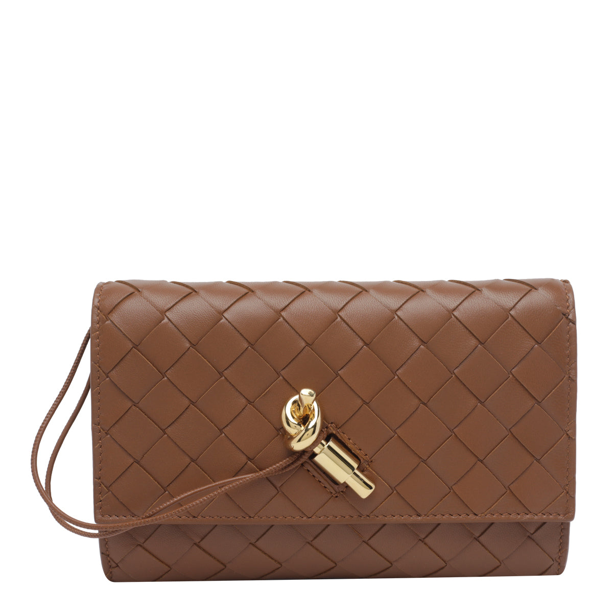 Bottega Veneta Women's Andiamo Pouch in Tannin Leather - view 1