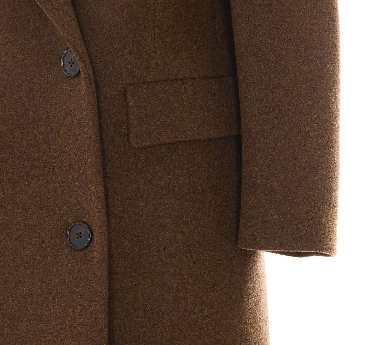 The Row Women's Bamira Coat in Brown Wool - view 3
