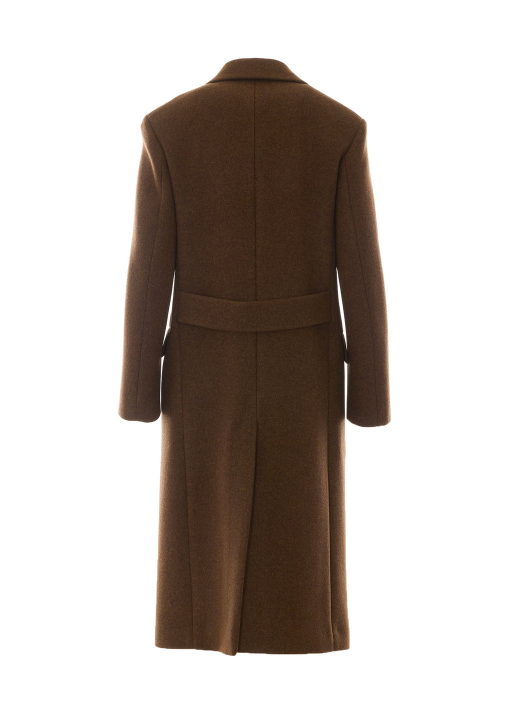 The Row Women's Bamira Coat in Brown Wool - view 2
