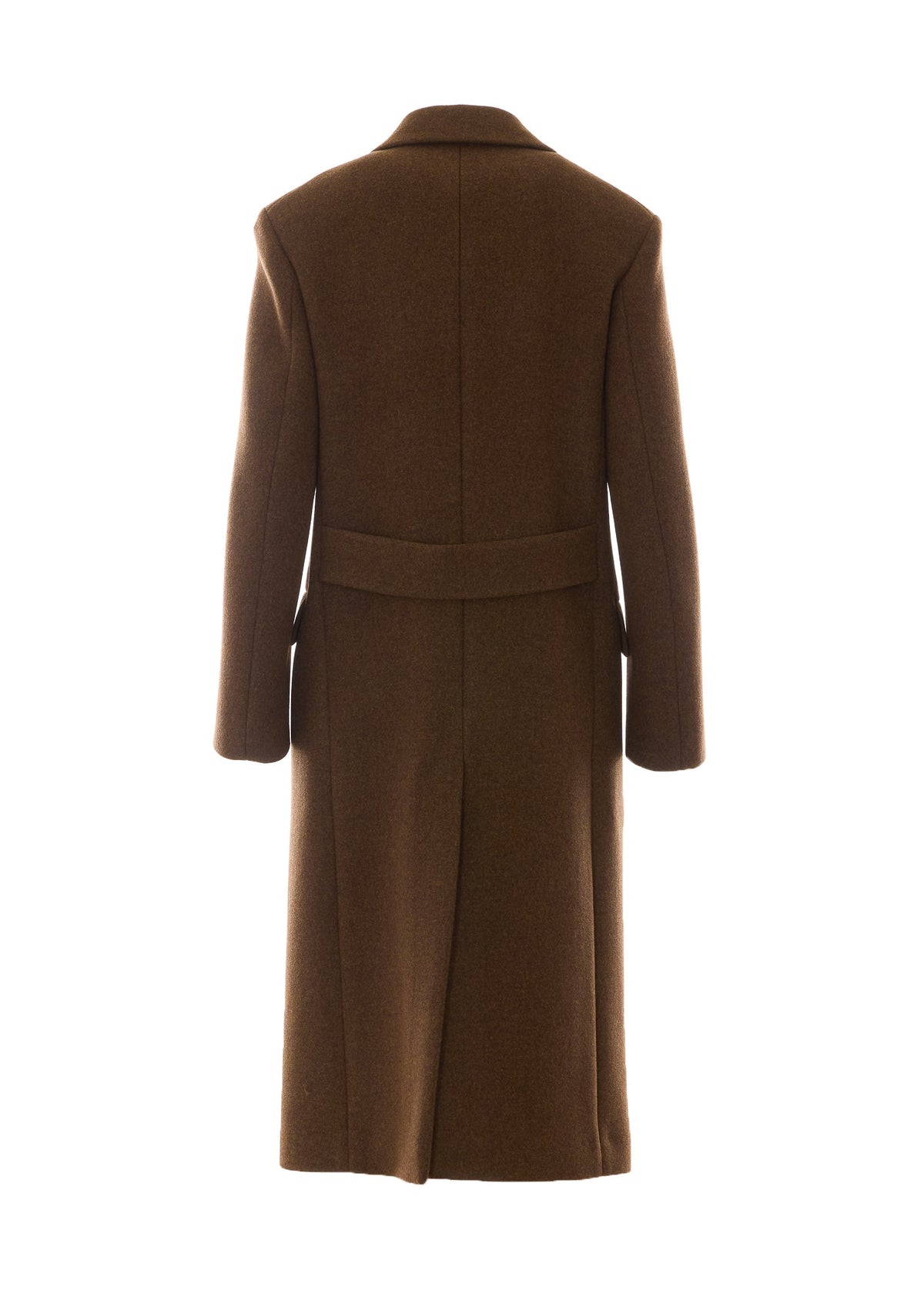 The Row Women's Bamira Coat in Brown Wool - view 2