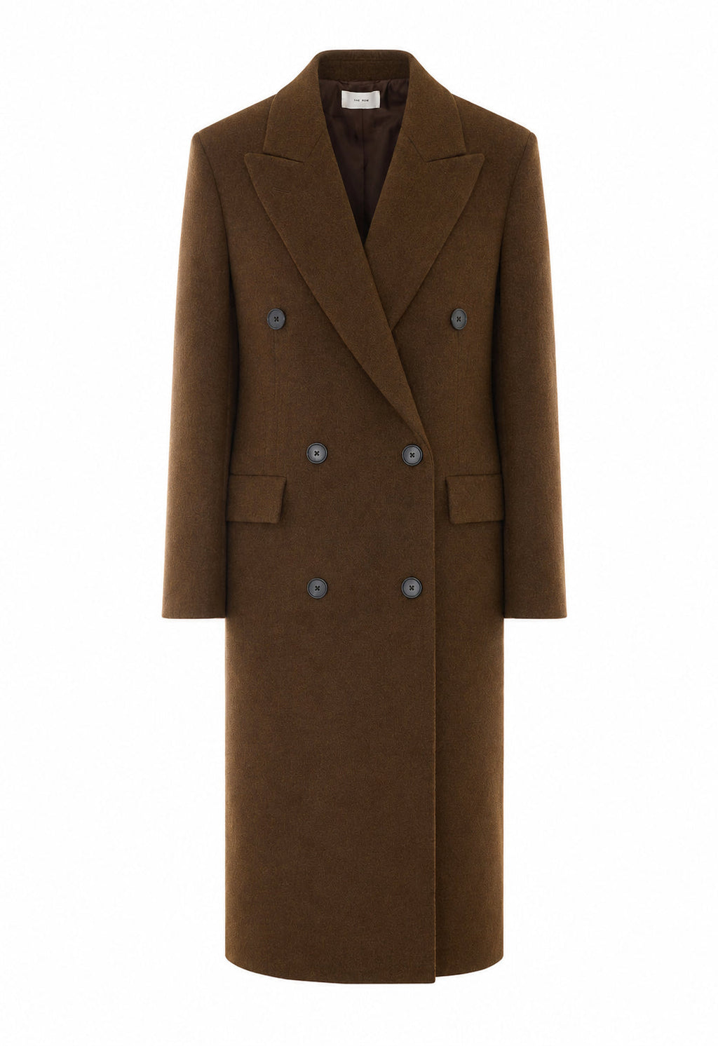 The Row Women's Bamira Coat in Brown Wool - view 1