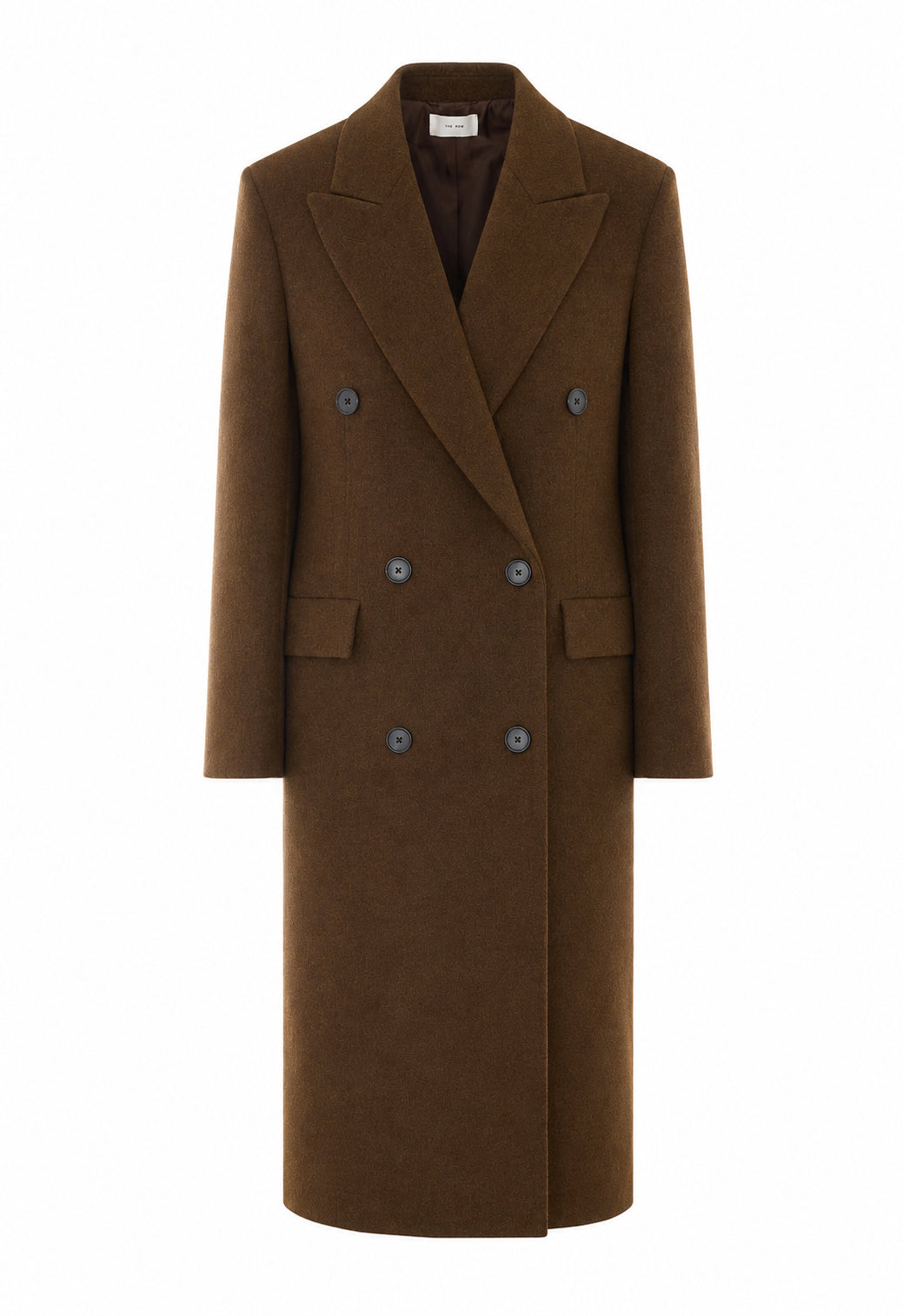 The Row Women's Bamira Coat in Brown Wool - view 1