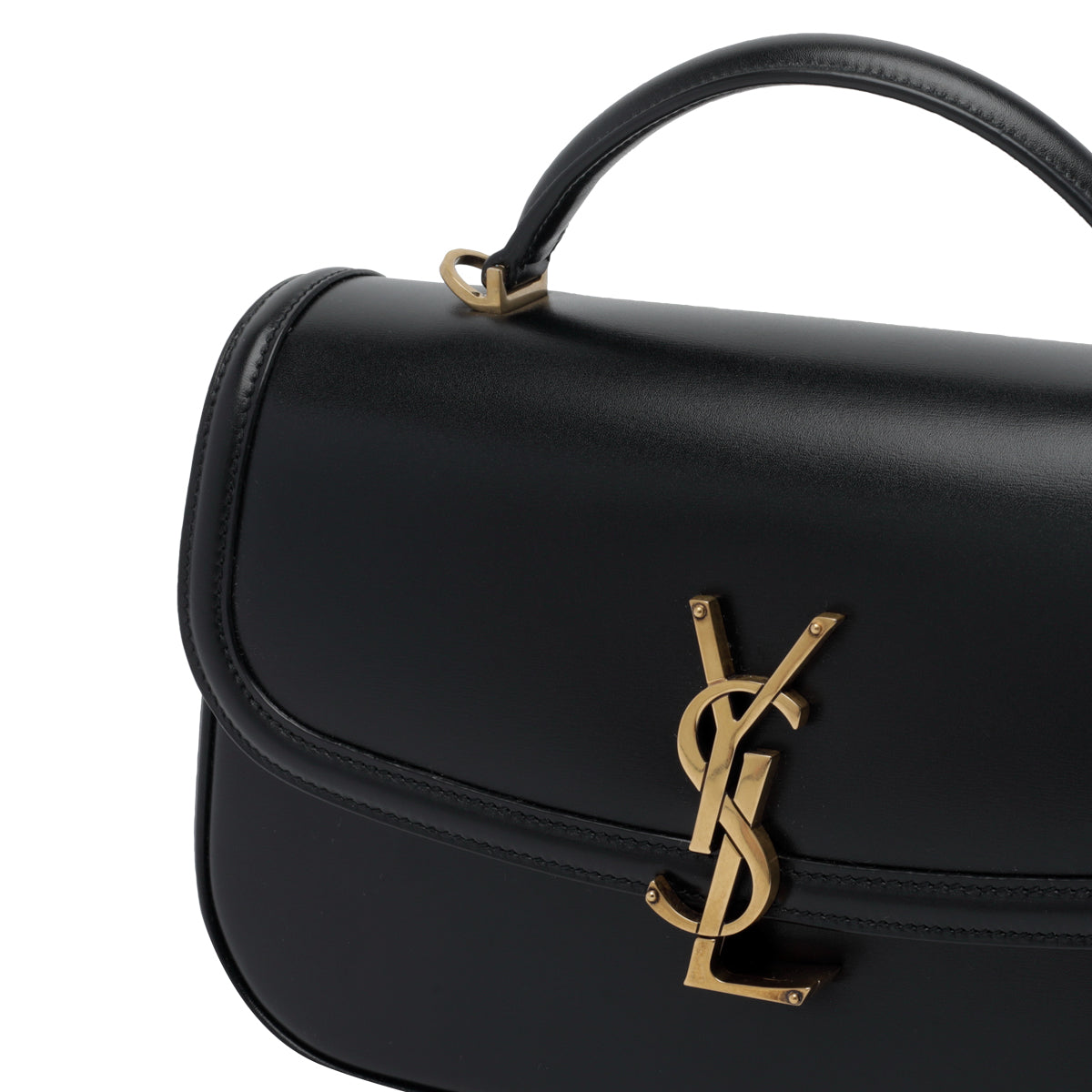Saint Laurent Women's Solferino Handbag in Black Leather - view 4