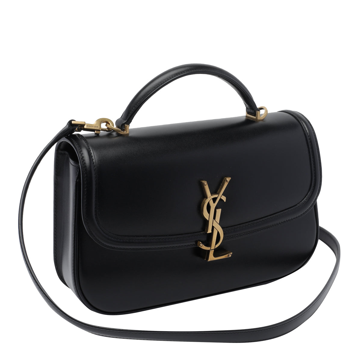 Saint Laurent Women's Solferino Handbag in Black Leather - view 2