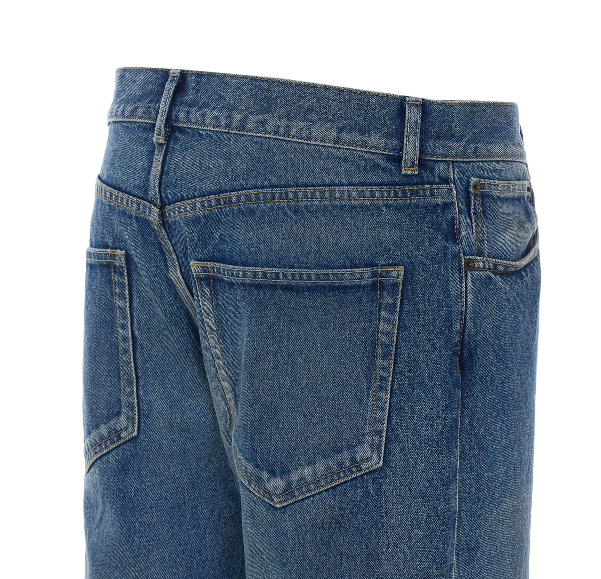 The Row Men's Moe Jeans in Denim Blue - view 6