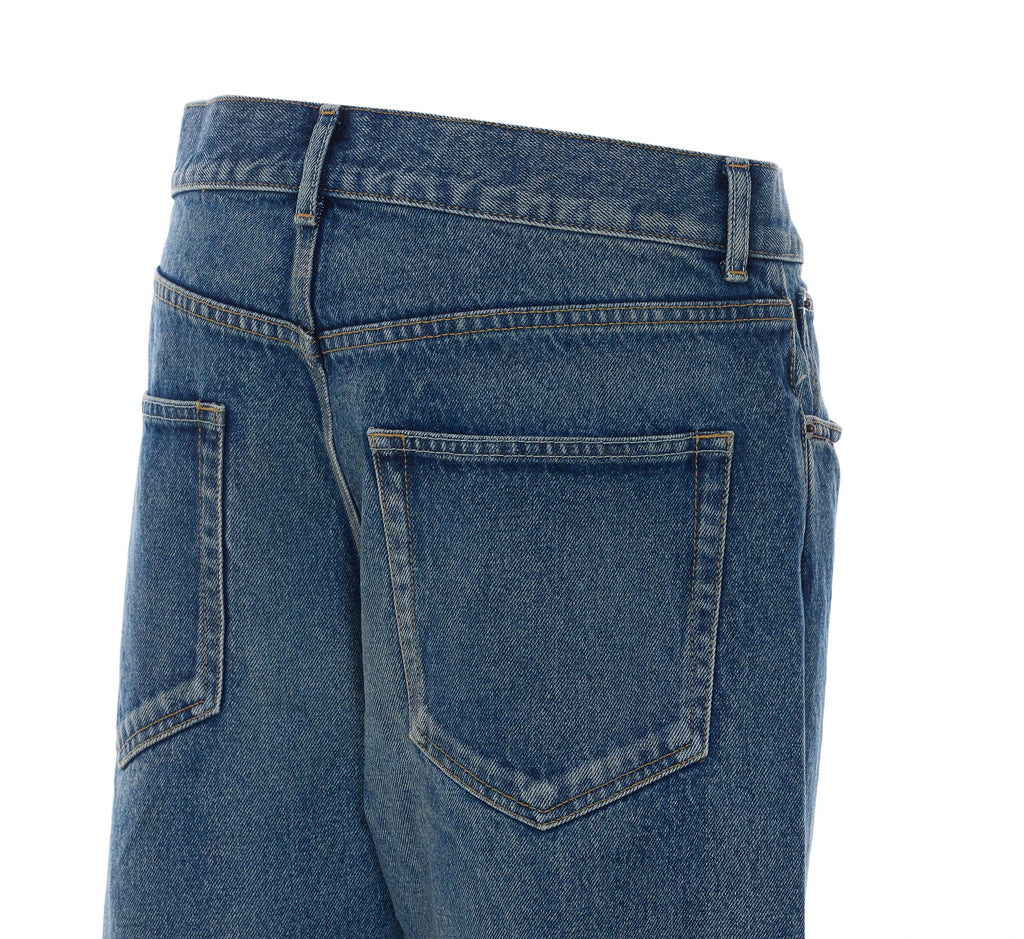 The Row Men's Moe Jeans in Denim Blue - view 3