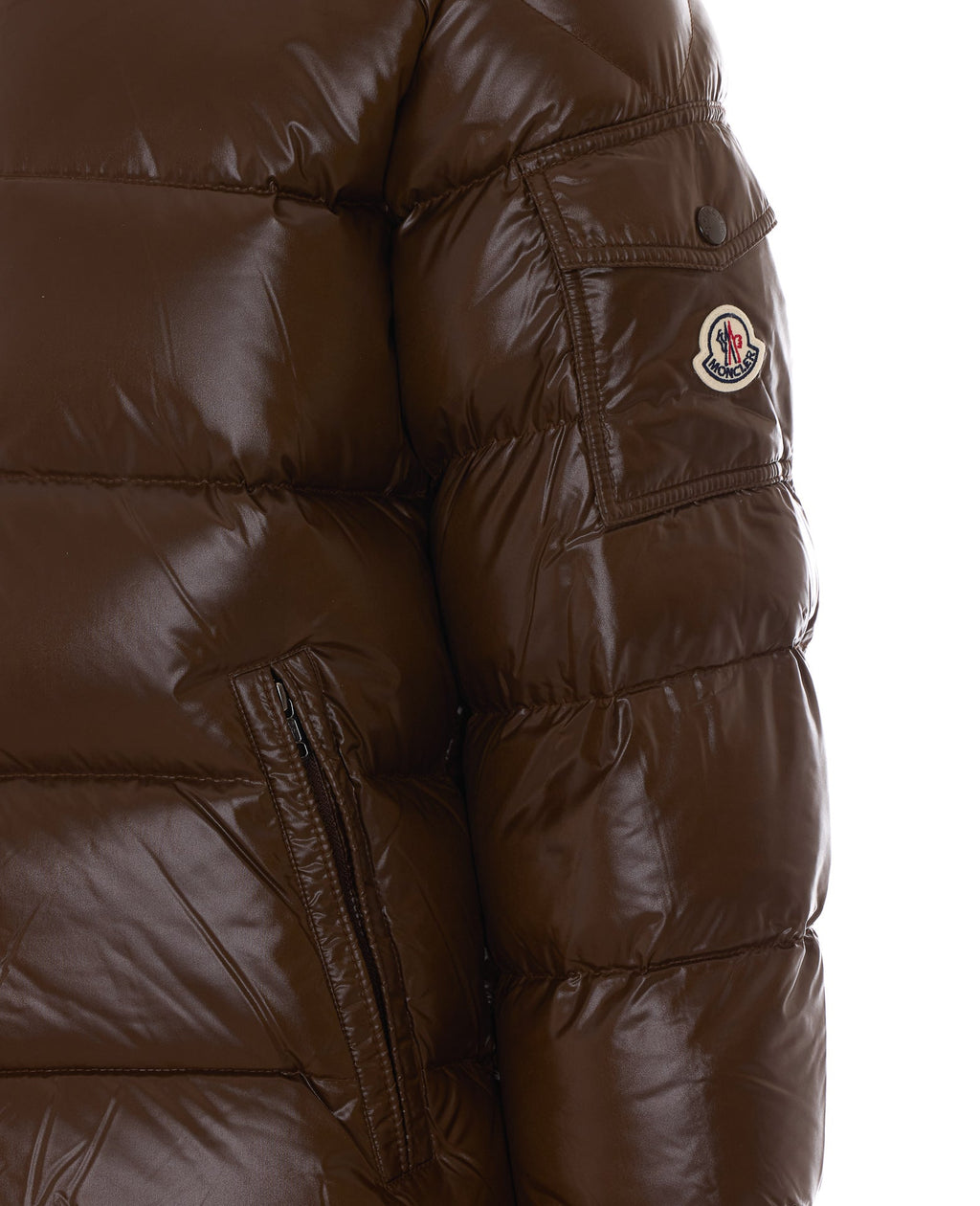 Moncler Men's Polyamide Maya Down Jacket in Brown - view 2