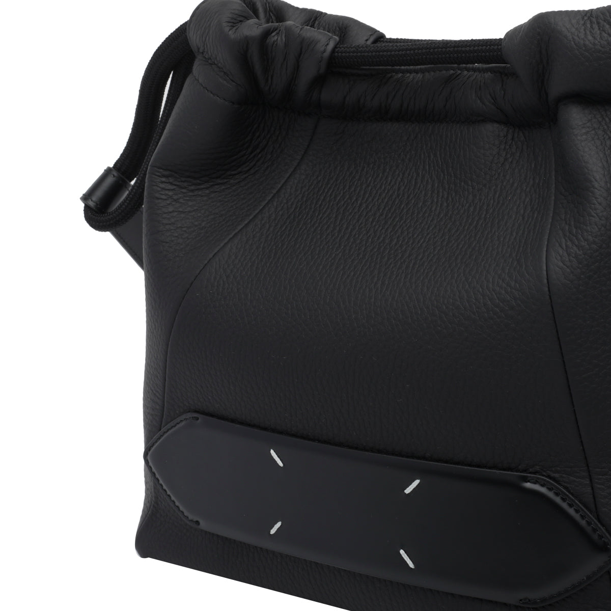 Maison Margiela Women's Soft Shoulder Bag in Black Leather - view 4