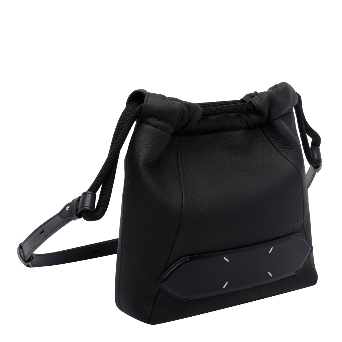 Maison Margiela Women's Soft Shoulder Bag in Black Leather - view 2