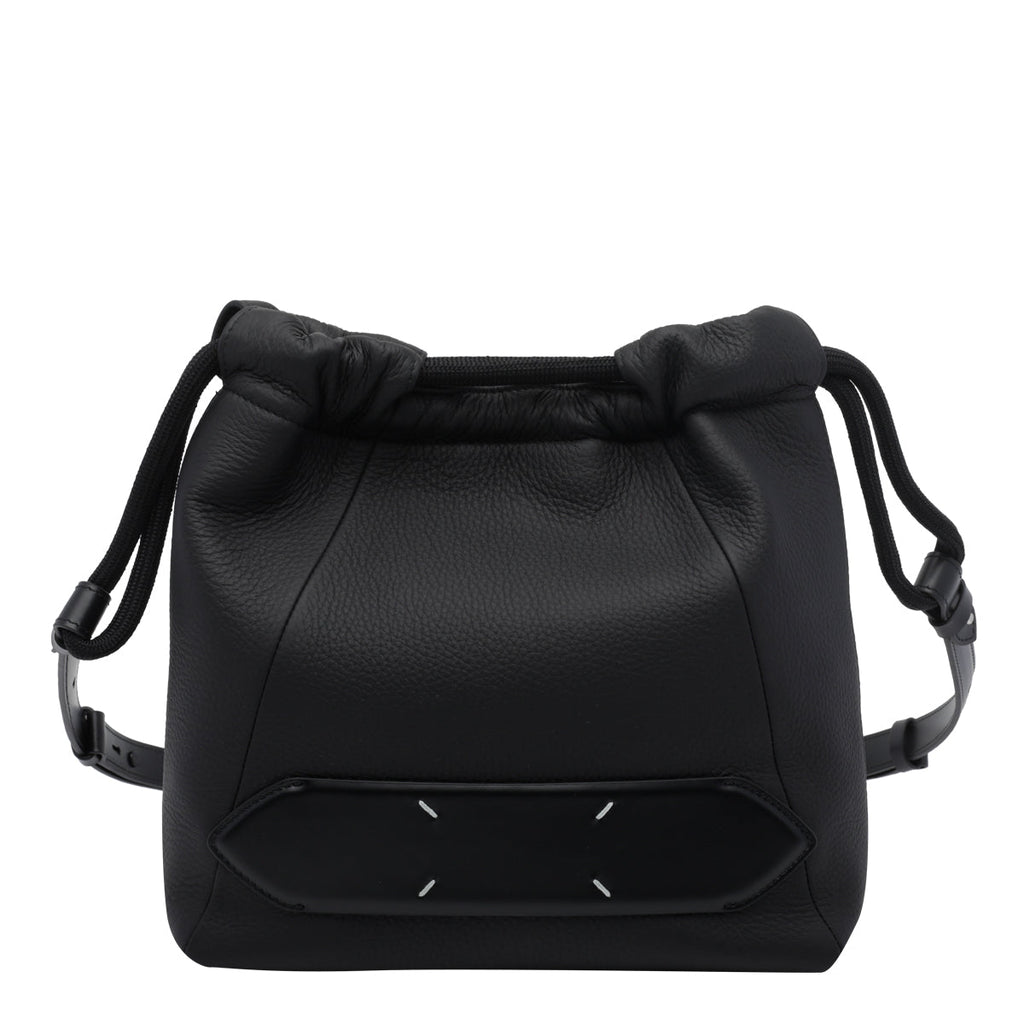 Maison Margiela Women's Soft Shoulder Bag in Black Leather - view 1