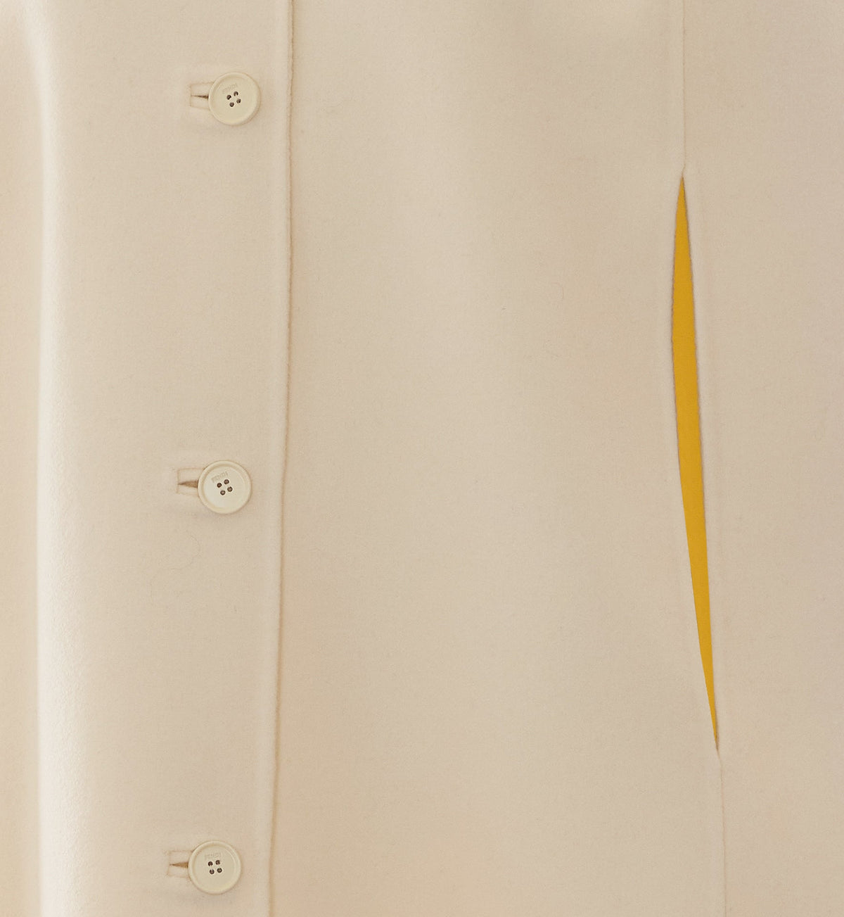 Fendi Women's Cape in Ivory White Wool - view 3