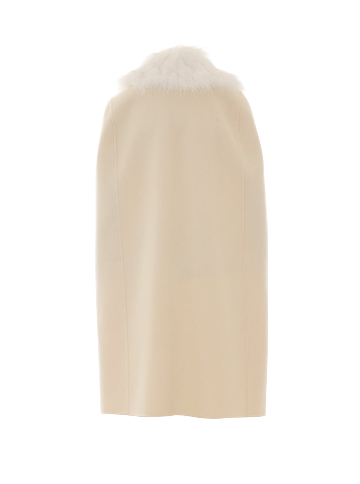 Fendi Women's Cape in Ivory White Wool - view 2