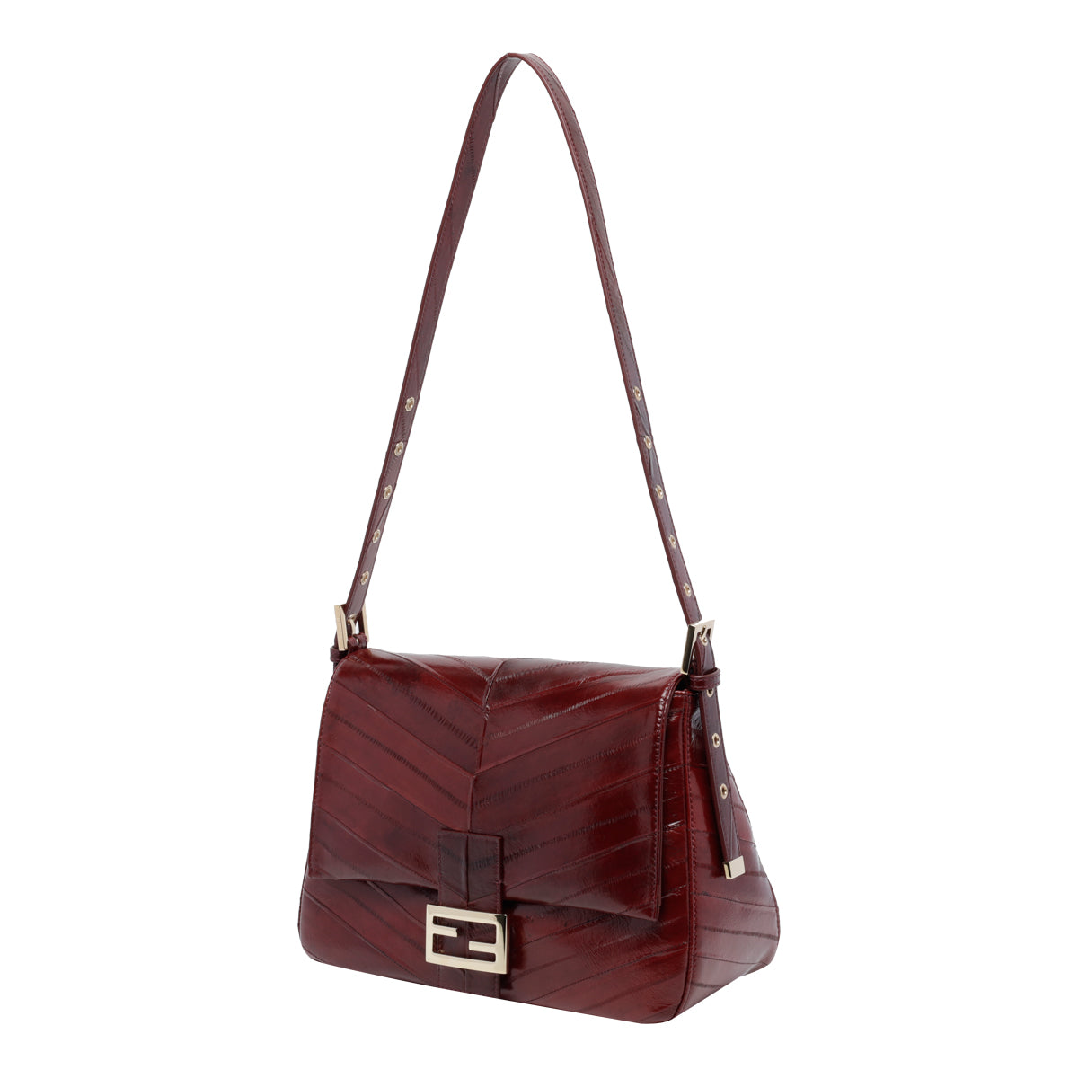 Fendi Women's 26235 Flap Bag in Bordeaux - view 4