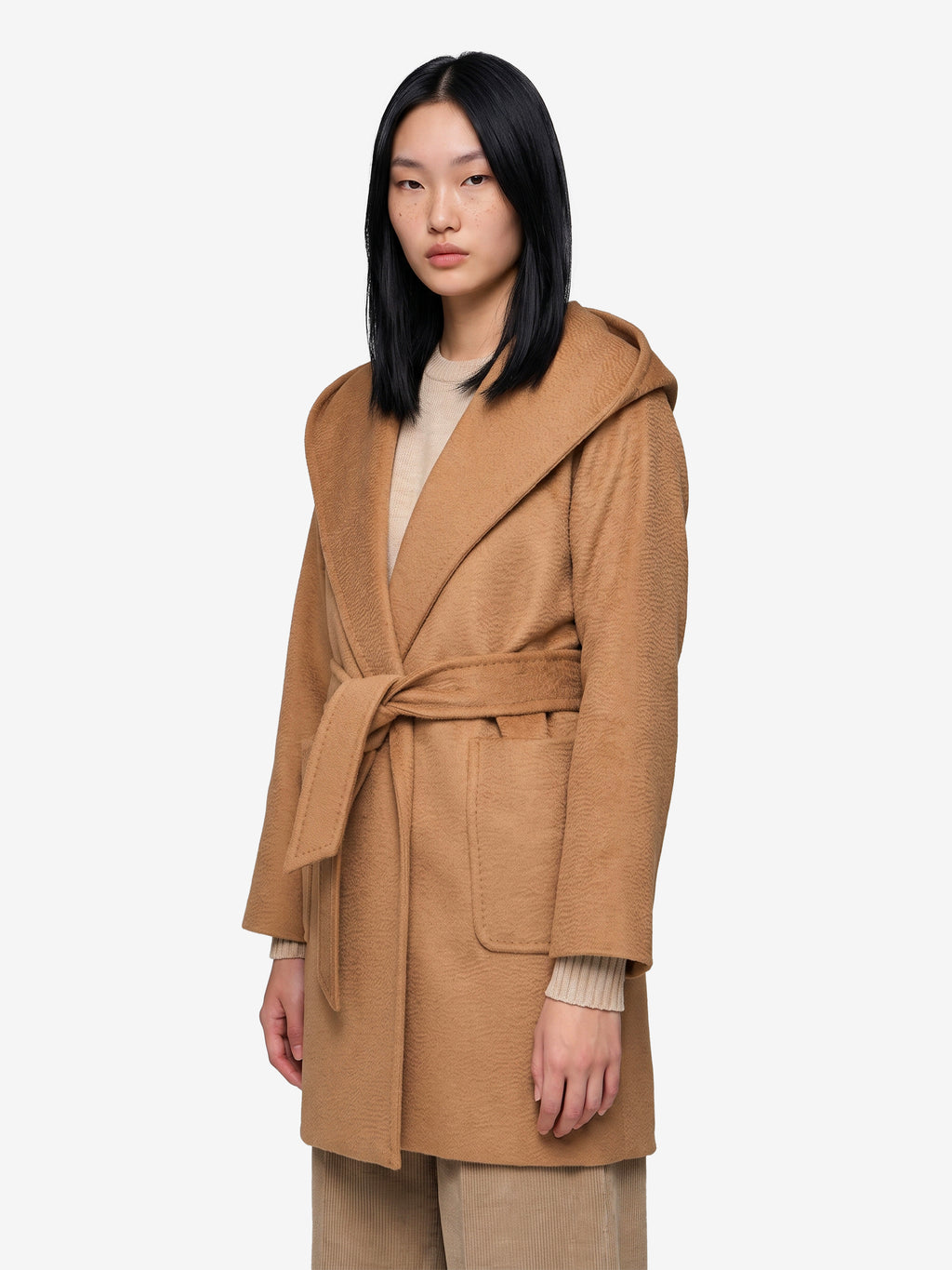 Max Mara Women's Camel Rialto Dressing Gown Coat in Beige