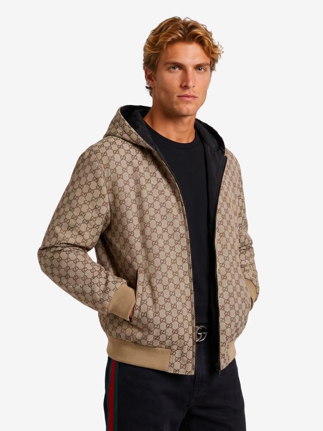 Gucci Men's Reversible Zip Jacket in Black
