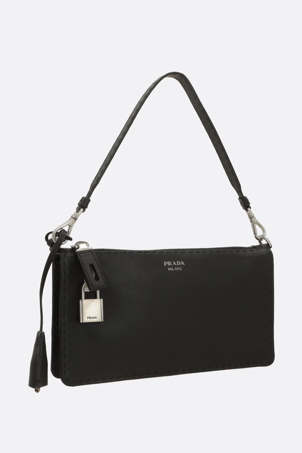 Prada Men's Top Handle Bag in Black